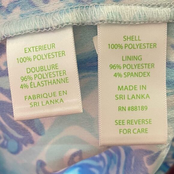 Lilly Pulitzer Donna Romper Bennet Blue Pineapple Print Women’s Sz 4 NWT - Picture 4 of 4